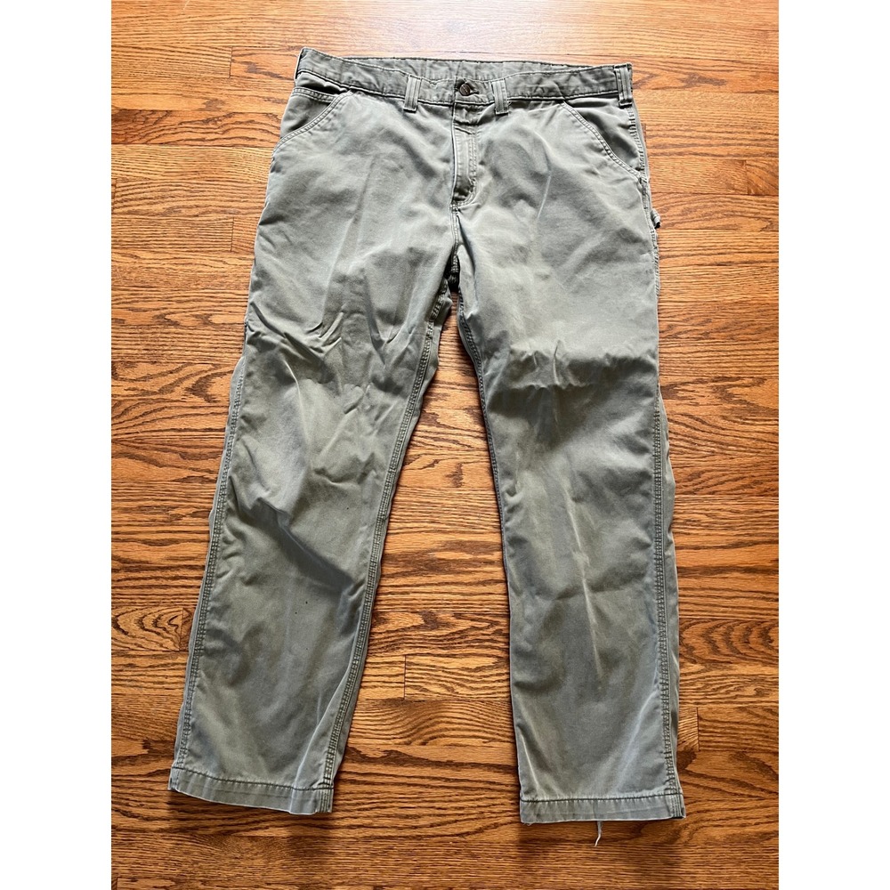 Carhartt B324 ARG Mens Relaxed Fit Carpenter Pants Army Green 40x32